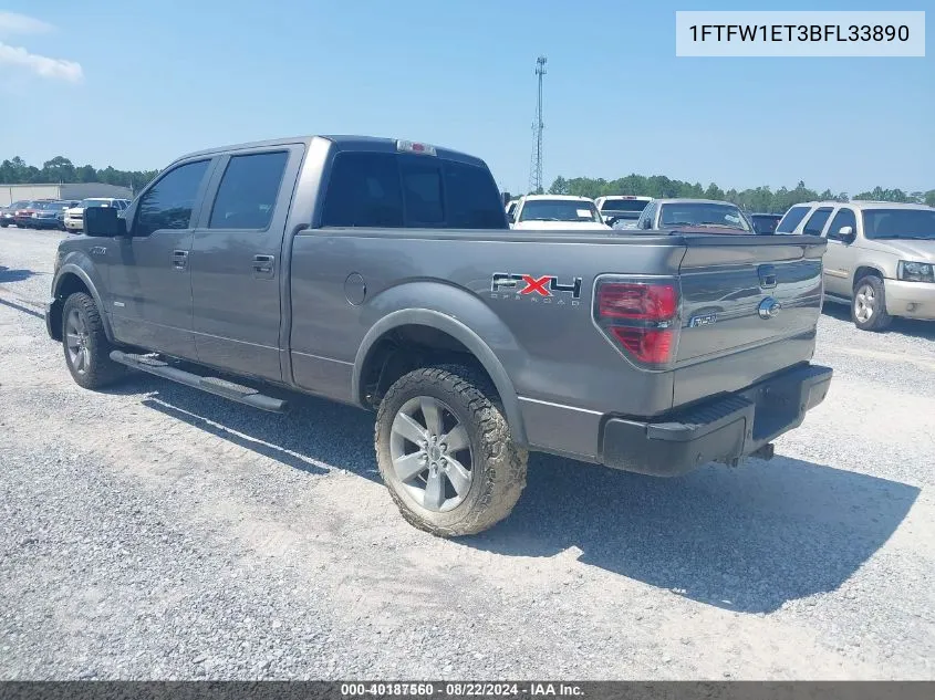 1FTFW1ET3BFL33890 2011 Ford F-150 Fx4/King Ranch/Lariat/Platinum/Xlt