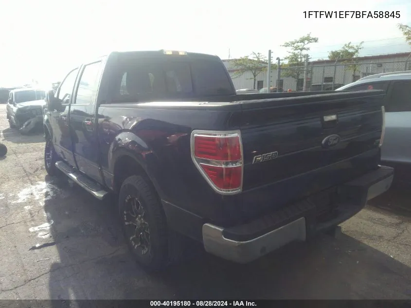 1FTFW1EF7BFA58845 2011 Ford F-150 Xlt