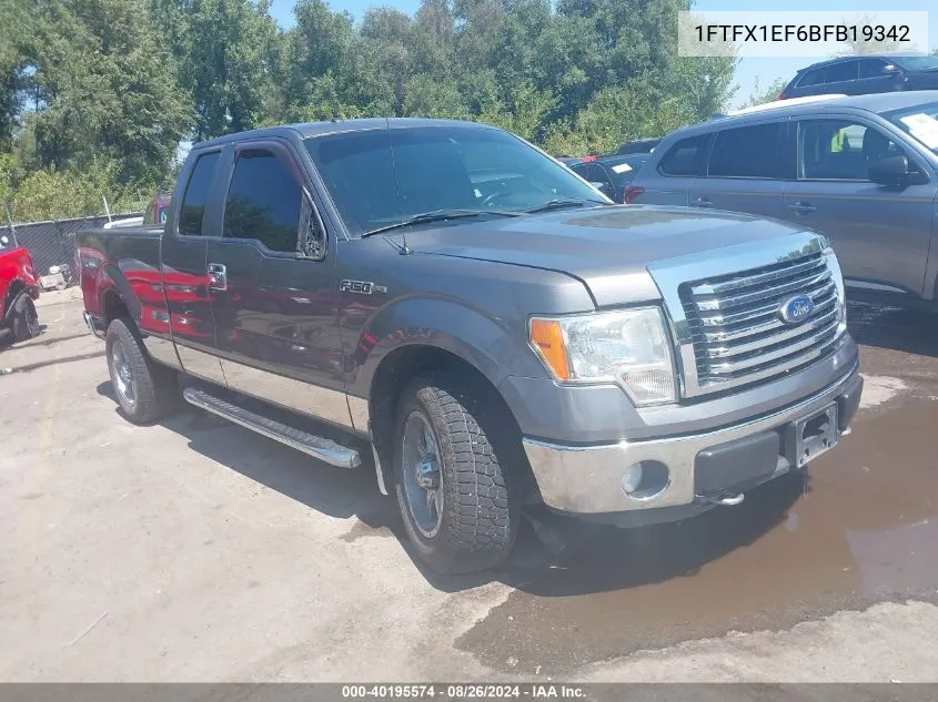 2011 Ford F-150 Xlt VIN: 1FTFX1EF6BFB19342 Lot: 40195574