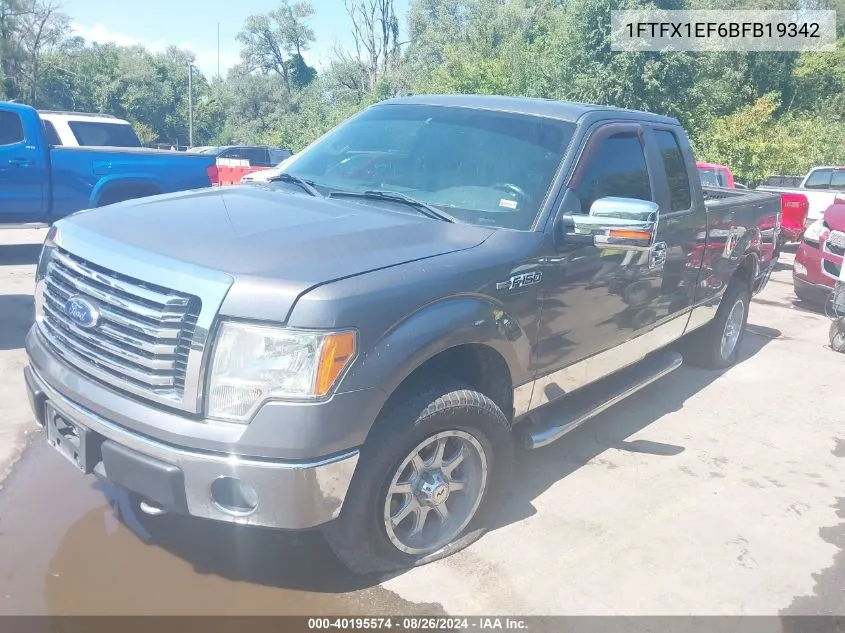 2011 Ford F-150 Xlt VIN: 1FTFX1EF6BFB19342 Lot: 40195574