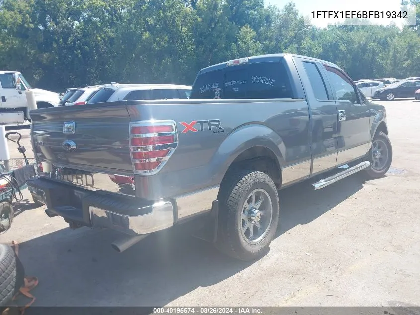 1FTFX1EF6BFB19342 2011 Ford F-150 Xlt