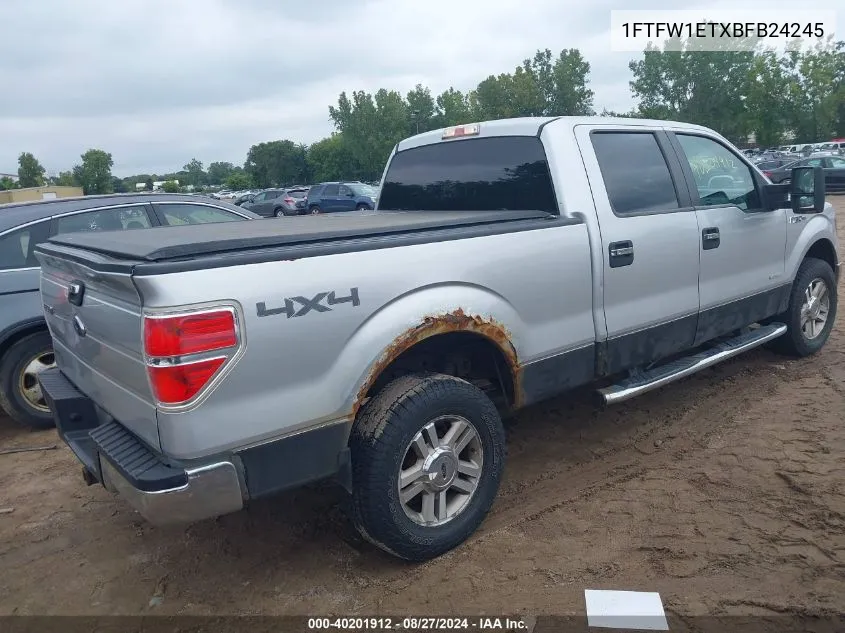 1FTFW1ETXBFB24245 2011 Ford F-150 Xlt