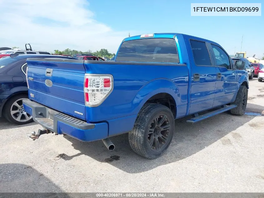 1FTEW1CM1BKD09699 2011 Ford F-150 Xlt