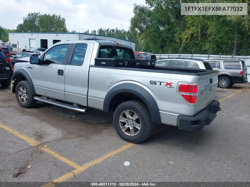 2011 Ford F-150 Stx VIN: 1FTFX1EFXBFA77032 Lot: 40211318