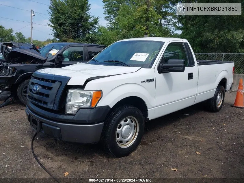 2011 Ford F-150 Xl VIN: 1FTNF1CFXBKD31850 Lot: 40217014