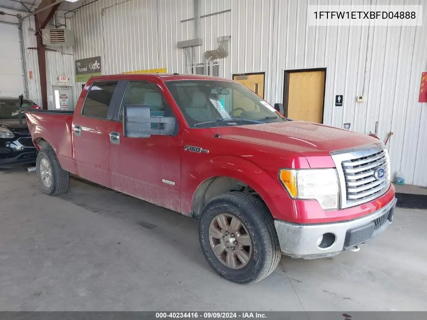 2011 Ford F-150 Xlt VIN: 1FTFW1ETXBFD04888 Lot: 40234416