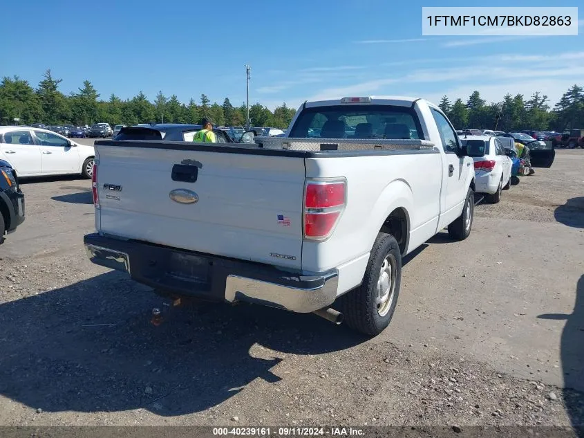 2011 Ford F-150 Xl VIN: 1FTMF1CM7BKD82863 Lot: 40239161