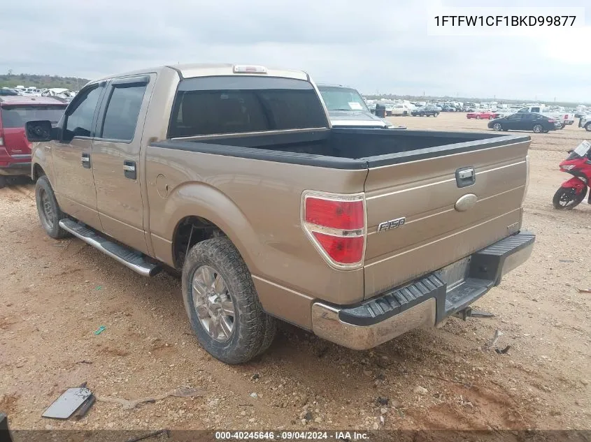 1FTFW1CF1BKD99877 2011 Ford F150 Supercrew