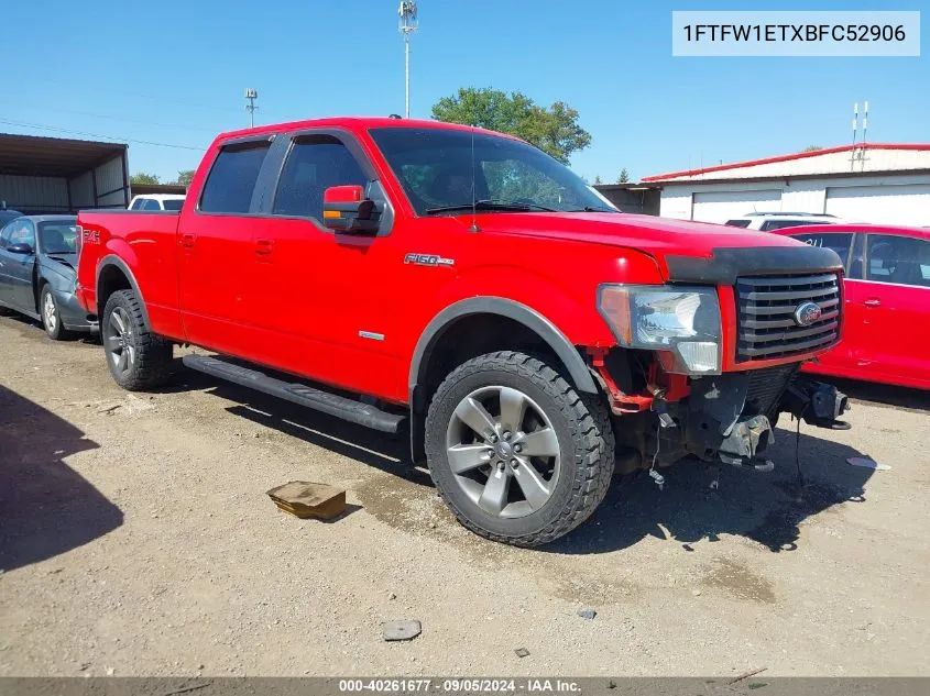 2011 Ford F-150 Fx4 VIN: 1FTFW1ETXBFC52906 Lot: 40261677