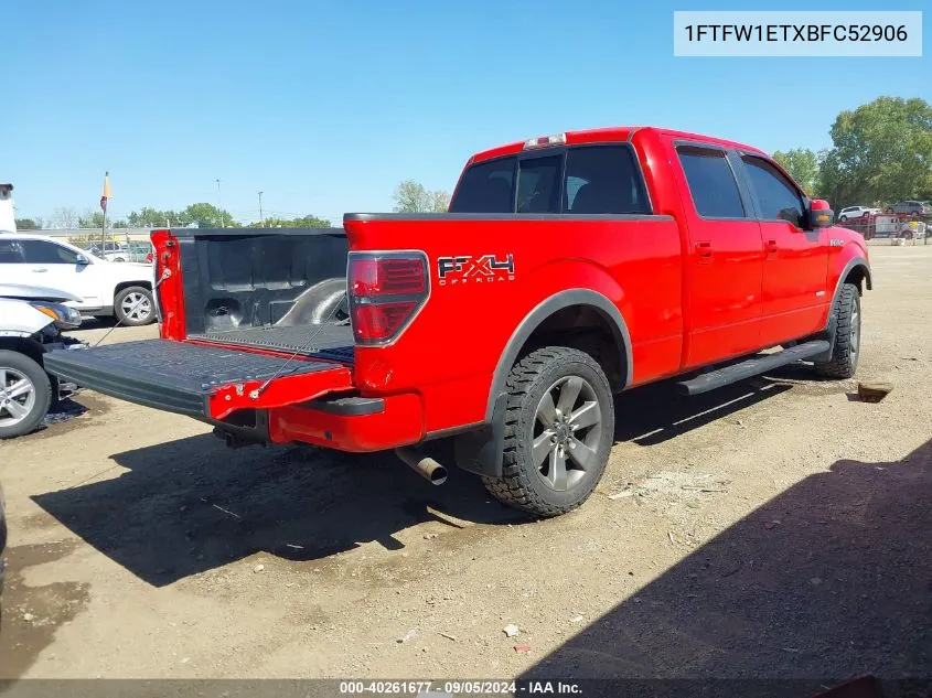 1FTFW1ETXBFC52906 2011 Ford F-150 Fx4