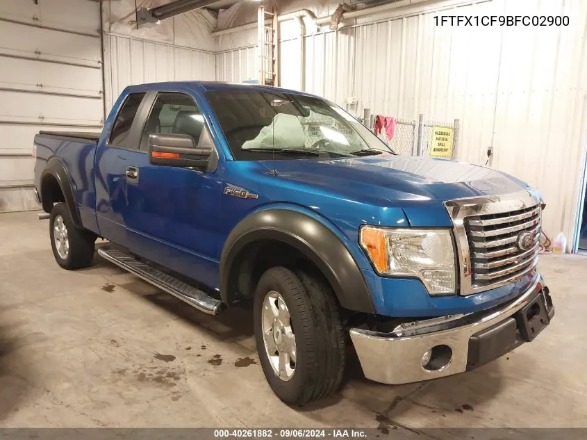 2011 Ford F-150 Xlt VIN: 1FTFX1CF9BFC02900 Lot: 40261882