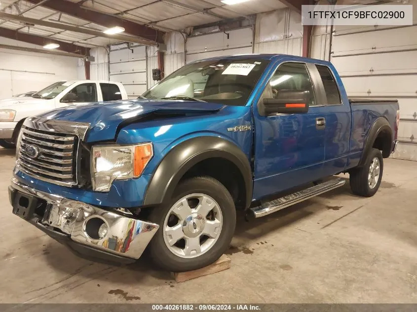 2011 Ford F-150 Xlt VIN: 1FTFX1CF9BFC02900 Lot: 40261882