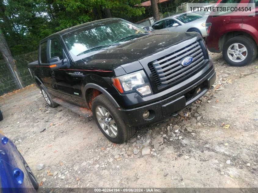 2011 Ford F-150 Fx4 VIN: 1FTFW1ET3BFC04504 Lot: 40264194