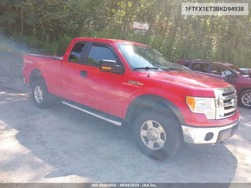 1FTFX1ET3BKD94938 2011 Ford F-150 Xlt