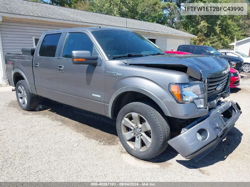 2011 Ford F-150 Fx4 VIN: 1FTFW1ET2BFC43990 Lot: 40267101