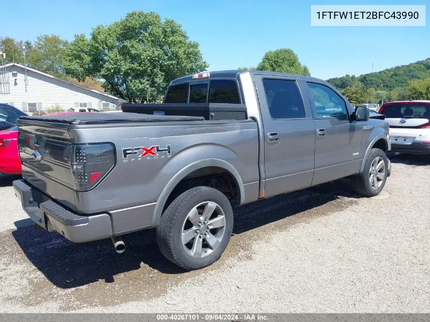 1FTFW1ET2BFC43990 2011 Ford F-150 Fx4