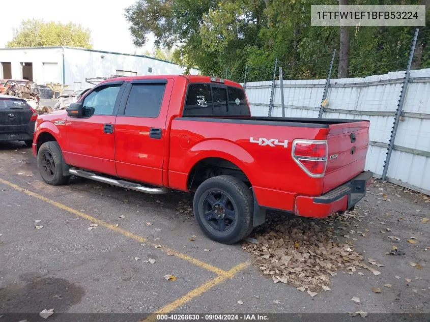 2011 Ford F-150 Xlt VIN: 1FTFW1EF1BFB53224 Lot: 40268630