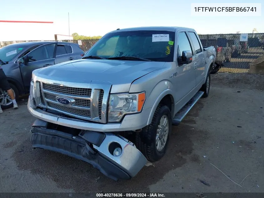 2011 Ford F-150 Lariat VIN: 1FTFW1CF5BFB66741 Lot: 40278636