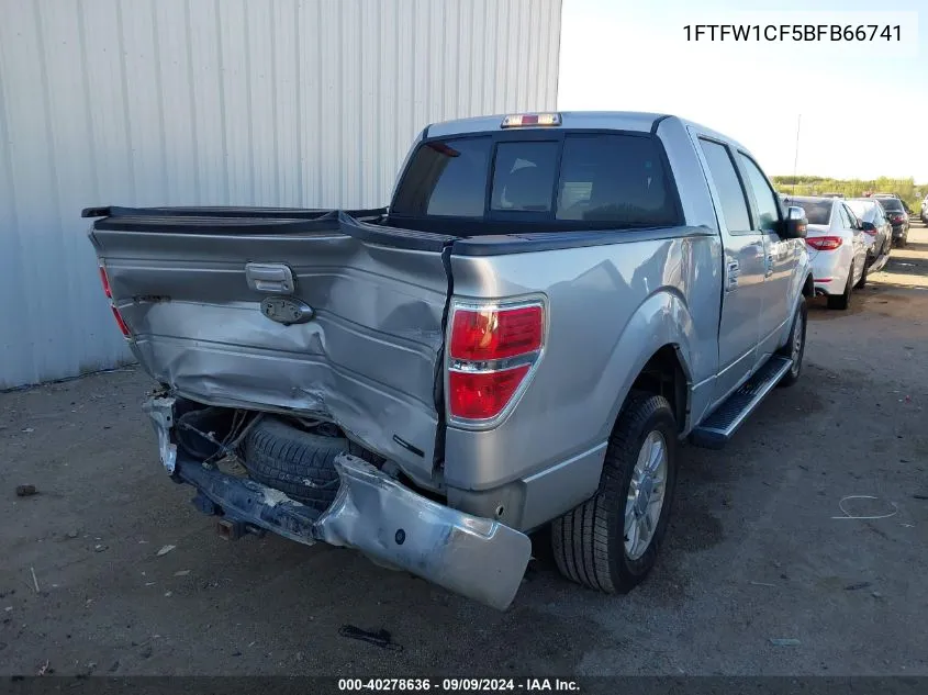 2011 Ford F-150 Lariat VIN: 1FTFW1CF5BFB66741 Lot: 40278636