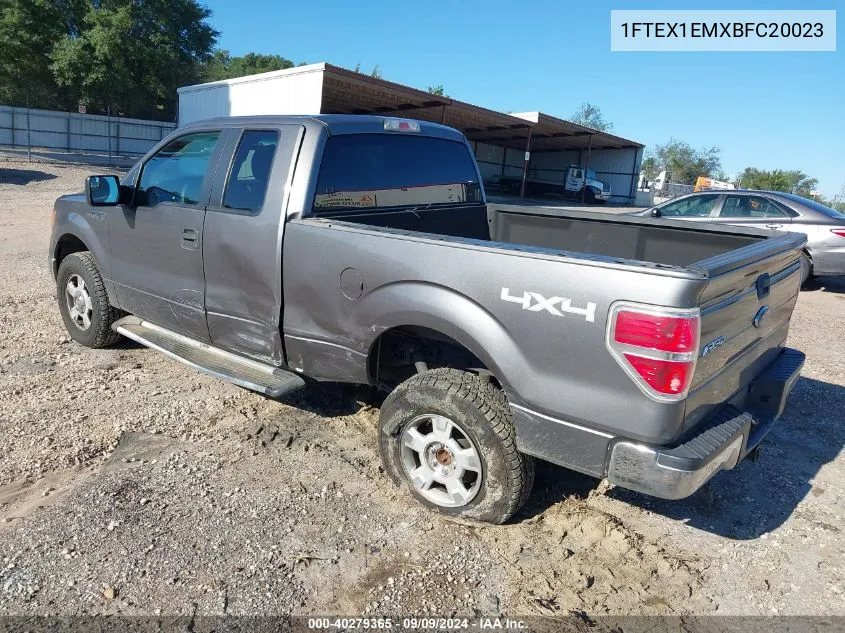 2011 Ford F-150 Xlt VIN: 1FTEX1EMXBFC20023 Lot: 40279365