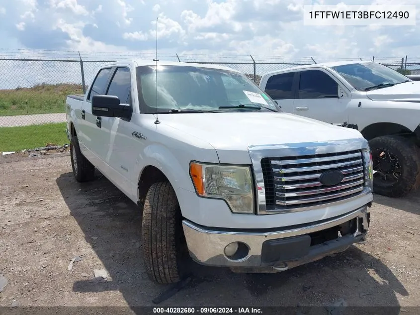 2011 Ford F-150 Xlt VIN: 1FTFW1ET3BFC12490 Lot: 40282680