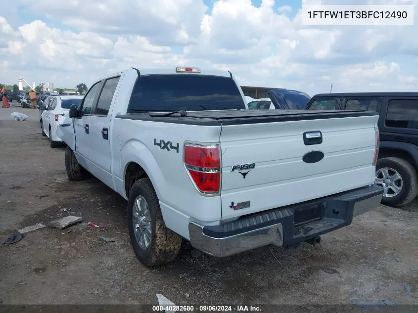 2011 Ford F-150 Xlt VIN: 1FTFW1ET3BFC12490 Lot: 40282680