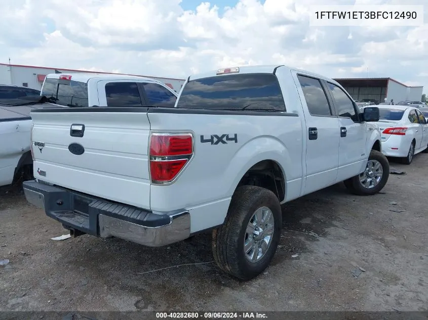 1FTFW1ET3BFC12490 2011 Ford F-150 Xlt