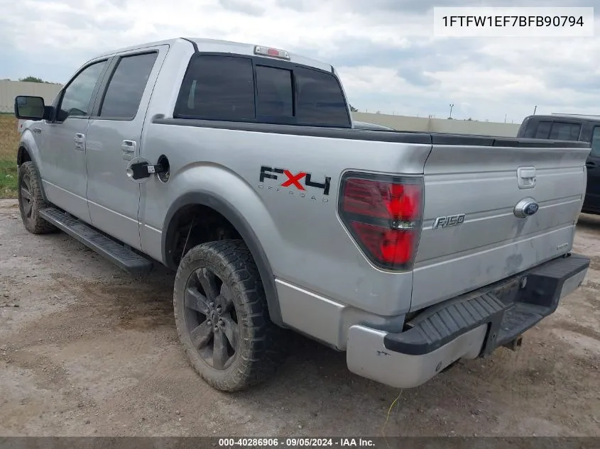 1FTFW1EF7BFB90794 2011 Ford F-150 Fx4