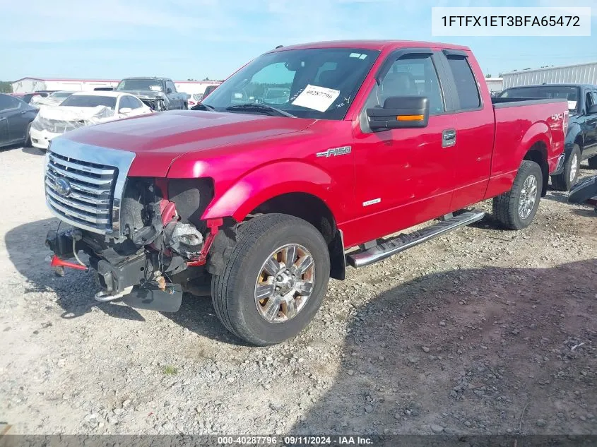 2011 Ford F-150 Xlt VIN: 1FTFX1ET3BFA65472 Lot: 40287796