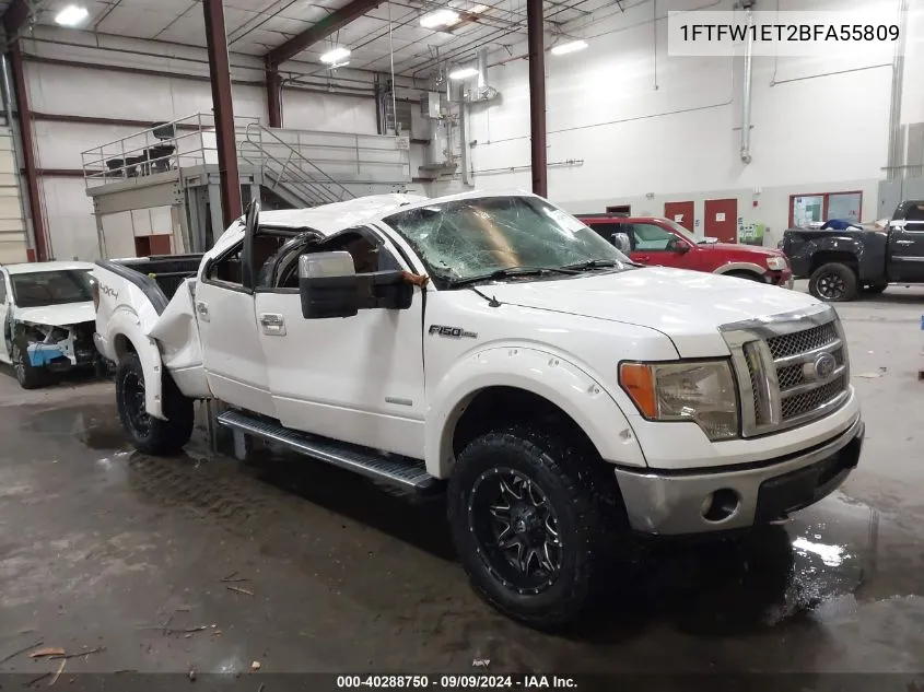 2011 Ford F-150 Lariat VIN: 1FTFW1ET2BFA55809 Lot: 40288750