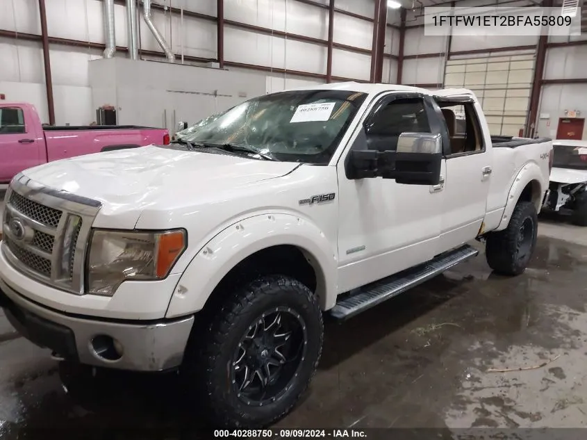 2011 Ford F-150 Lariat VIN: 1FTFW1ET2BFA55809 Lot: 40288750