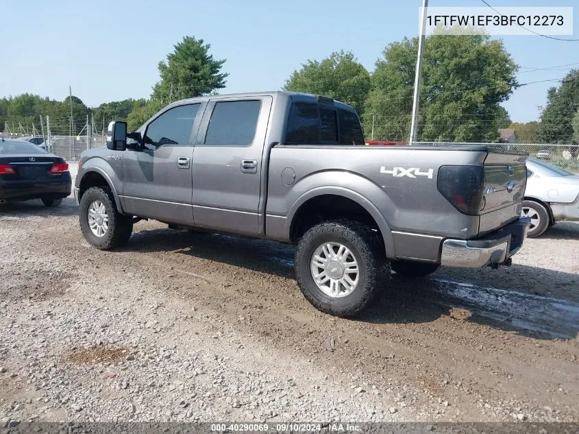 2011 Ford F150 Supercrew VIN: 1FTFW1EF3BFC12273 Lot: 40290069