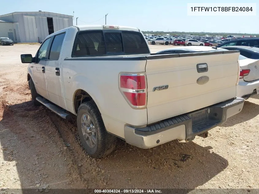 1FTFW1CT8BFB24084 2011 Ford F-150 Xlt