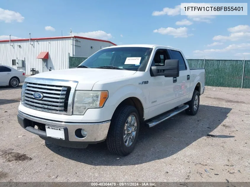 2011 Ford F-150 Xlt VIN: 1FTFW1CT6BFB55401 Lot: 40304475