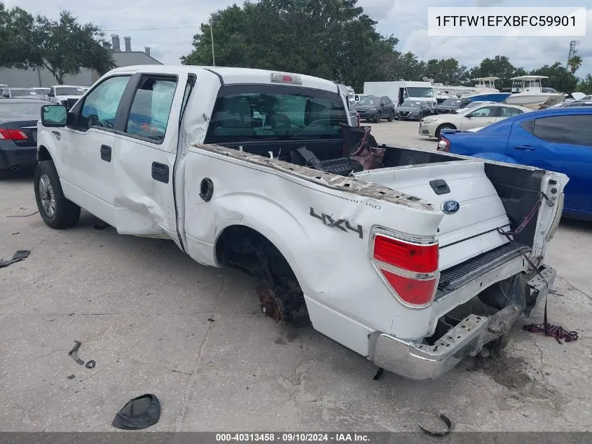 2011 Ford F-150 Xl VIN: 1FTFW1EFXBFC59901 Lot: 40313458