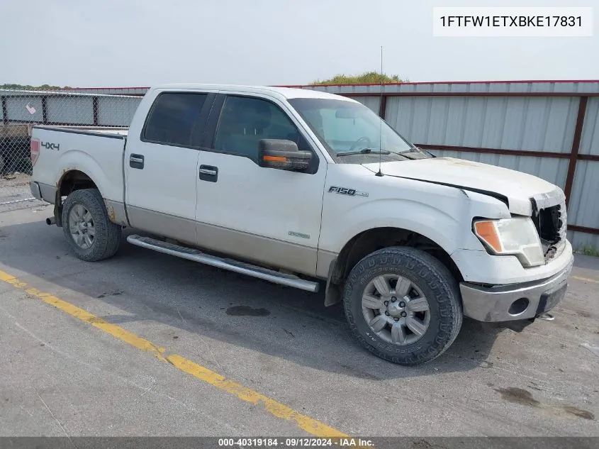 1FTFW1ETXBKE17831 2011 Ford F-150 Xlt