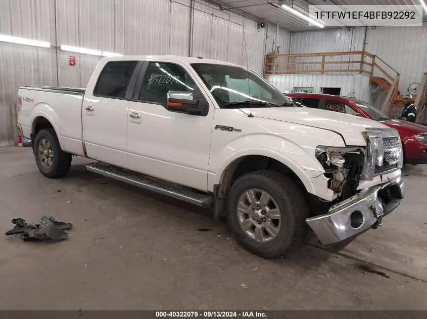 1FTFW1EF4BFB92292 2011 Ford F-150 Supercrew