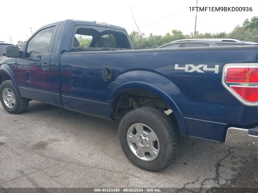 1FTMF1EM9BKD00936 2011 Ford F-150 Xlt