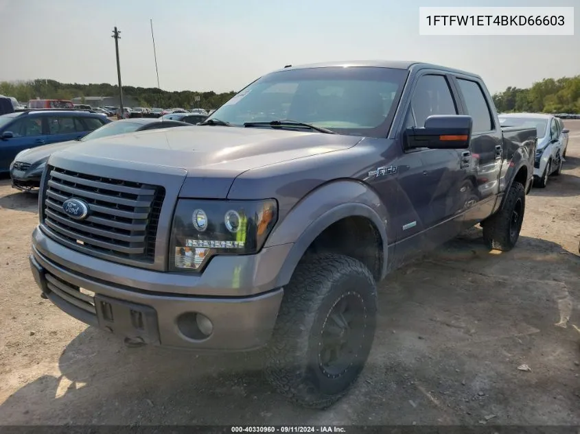 1FTFW1ET4BKD66603 2011 Ford F-150 Fx4