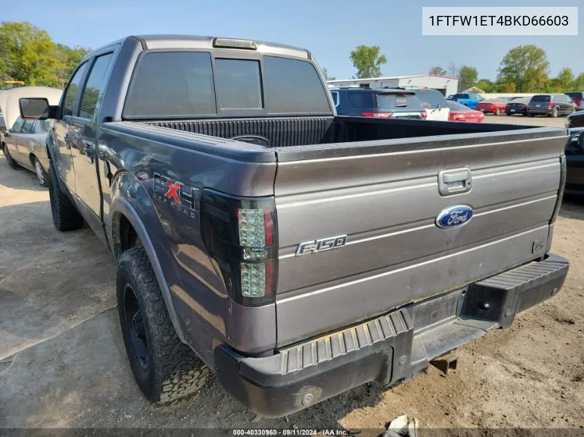 1FTFW1ET4BKD66603 2011 Ford F-150 Fx4