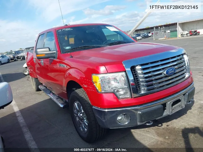 2011 Ford F-150 Xlt VIN: 1FTFW1EF2BKD12145 Lot: 40337677