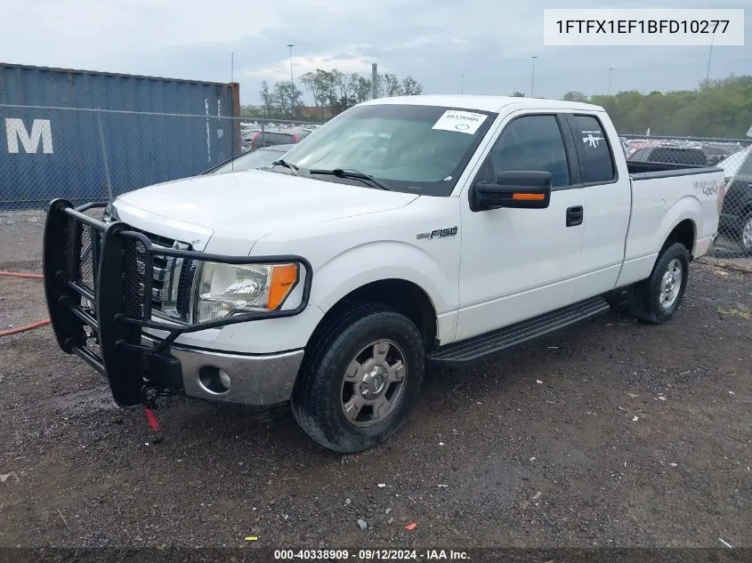 2011 Ford F-150 Xlt VIN: 1FTFX1EF1BFD10277 Lot: 40338909