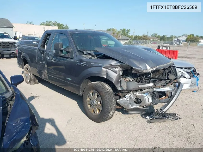 2011 Ford F-150 Super Cab VIN: 1FTFX1ET8BFC26589 Lot: 40341379