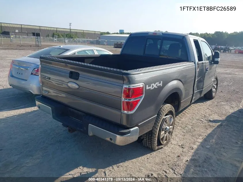 2011 Ford F-150 Super Cab VIN: 1FTFX1ET8BFC26589 Lot: 40341379