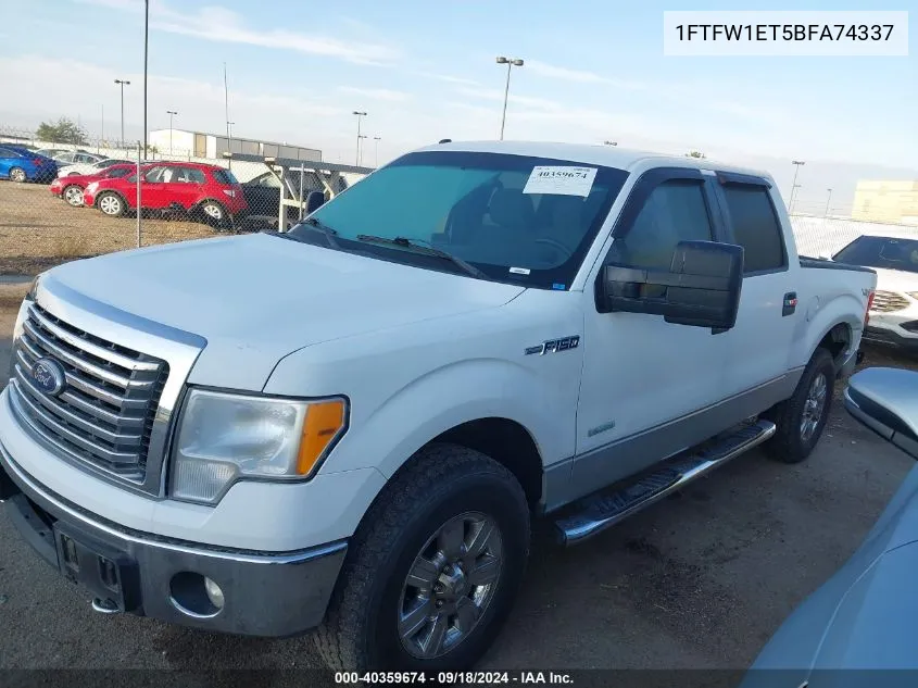 2011 Ford F150 Supercrew VIN: 1FTFW1ET5BFA74337 Lot: 40359674