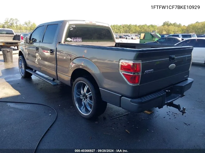 1FTFW1CF7BKE10929 2011 Ford F-150 Xl