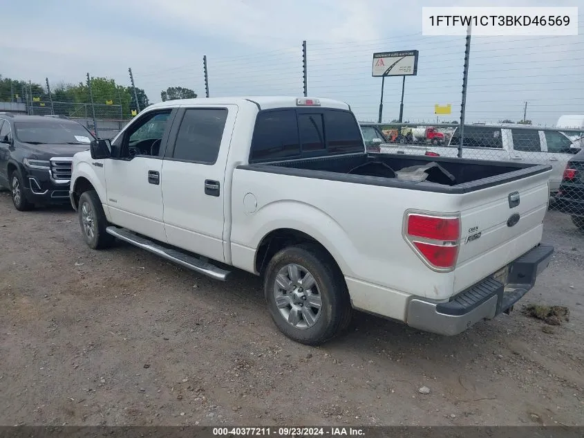 1FTFW1CT3BKD46569 2011 Ford F150 Supercrew