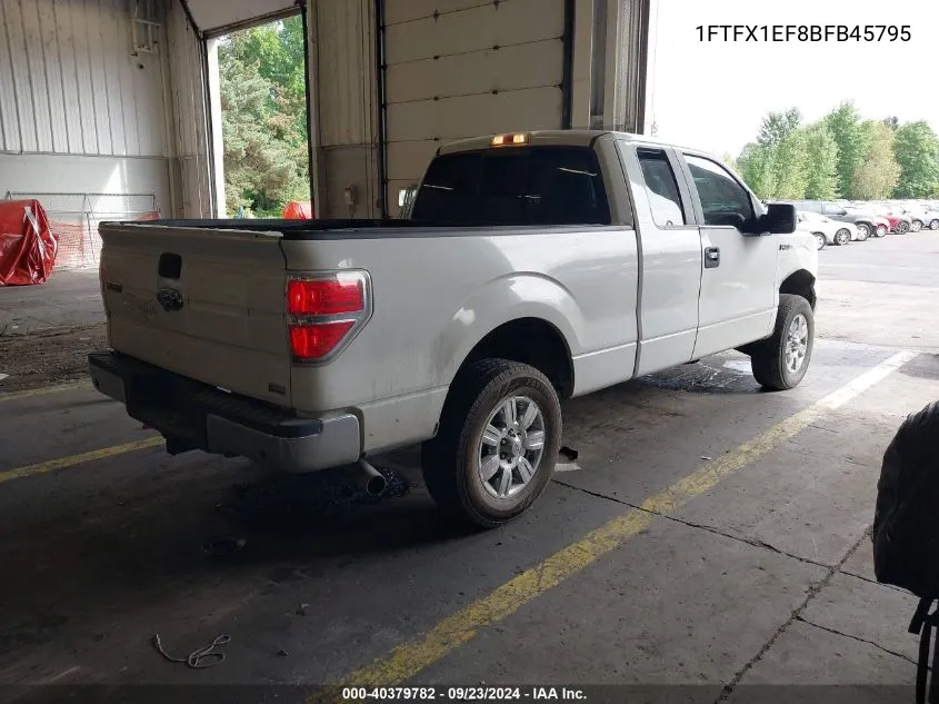 1FTFX1EF8BFB45795 2011 Ford F-150 Xlt