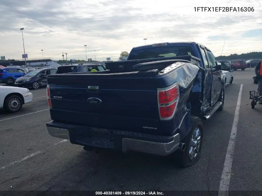 1FTFX1EF2BFA16306 2011 Ford F-150 Xlt