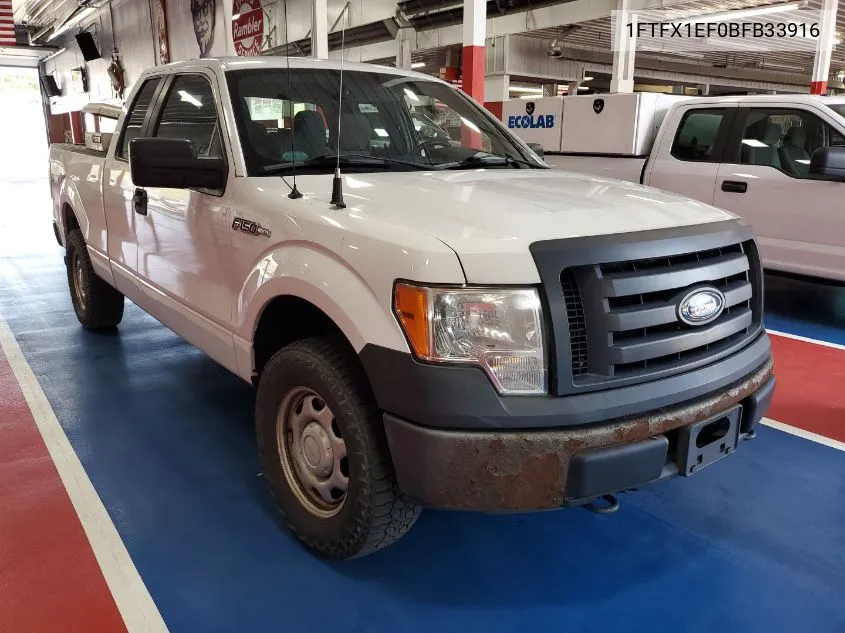 2011 Ford F-150 Xl VIN: 1FTFX1EF0BFB33916 Lot: 40386125